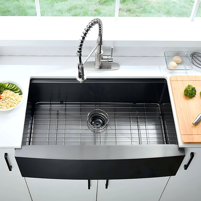 Single Bowl Farmhouse with Workstation